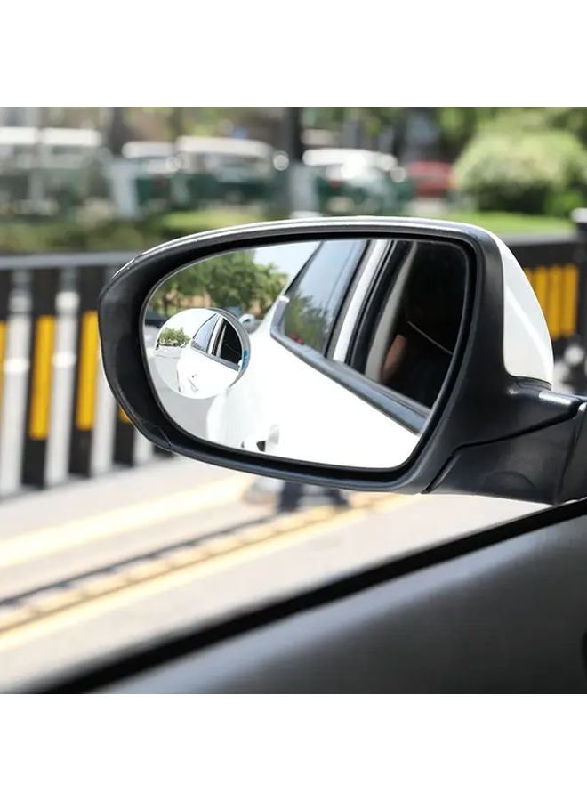 Car Blind Spot Mirror Wide Angle View Adhesive Screw Mounted For Trucks SUVs A Pack - Image 2